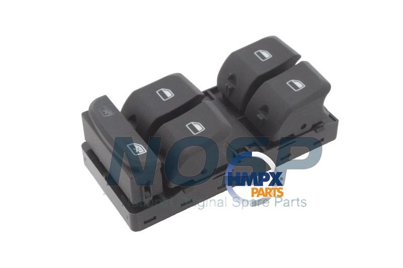 Volkswagen A4-A5-Q3-Q5 2008>2012 Cam Açma Düğmesi Ön Sol Dörtlü : Kromsuz